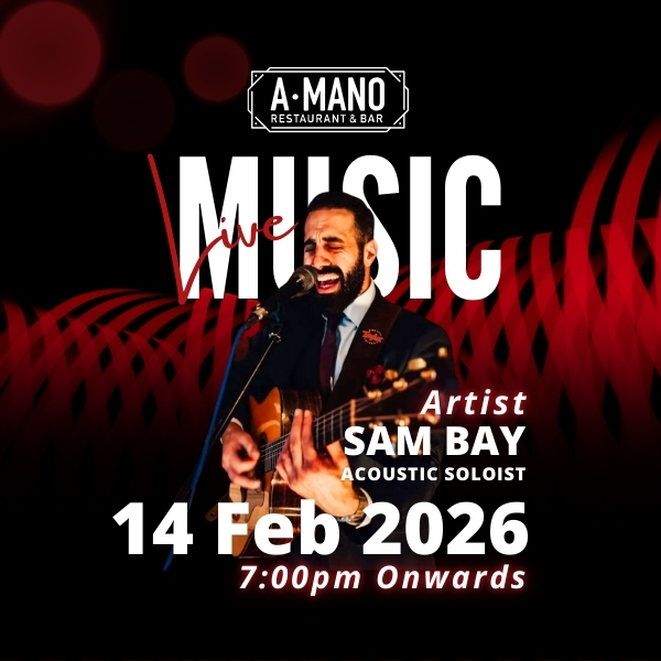Valentine’s Day Live Music with Sam Bay 14th Feb @7:00 PM